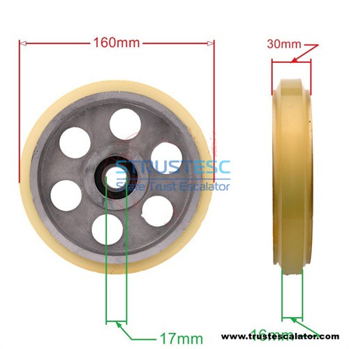 160X30X6004 160X30X6203 Elevator high speed guide roller 