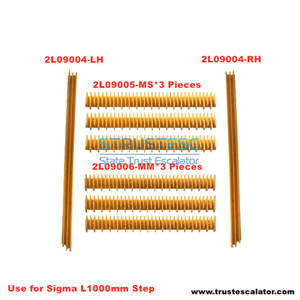 2L09004-LH 2L09004-RH 2L09005-MS 2L09006-MM Step Demarcation Use for Sigma Escalator