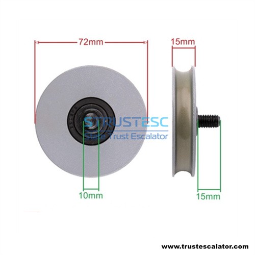72x15x6202 Elevator door roller use for Mitsubishi 