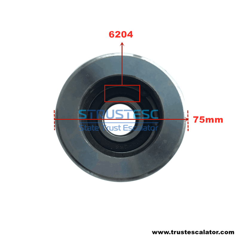 75356204 9300 Escalator Handrail Roller Alu 75x35x6204 75*35*6204