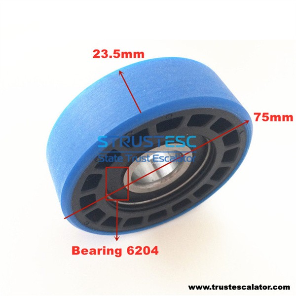 80028600 1705900900 Escalator Roller Use for Thyssenkrupp 75*23.5*6204
