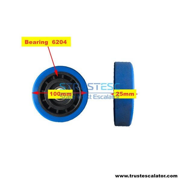 80037800 Escalator Roller Use for Thyssenkrupp 100x25x6204 