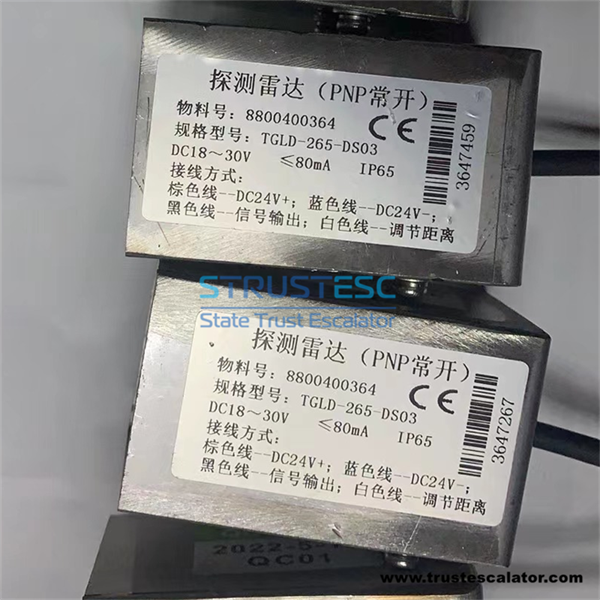 8800400364 TGLD-265-DS03 DC18~30V Escalator Detection Radar Use for Thyssenkrupp