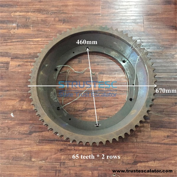 9300 9500 9700 Escalator Traction Gear Diameter 670mm 65 Teeth