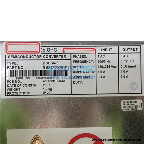 DO2000-E DCSS5-E GBA24350BH1 Semiconductor Converter Use for Otis 