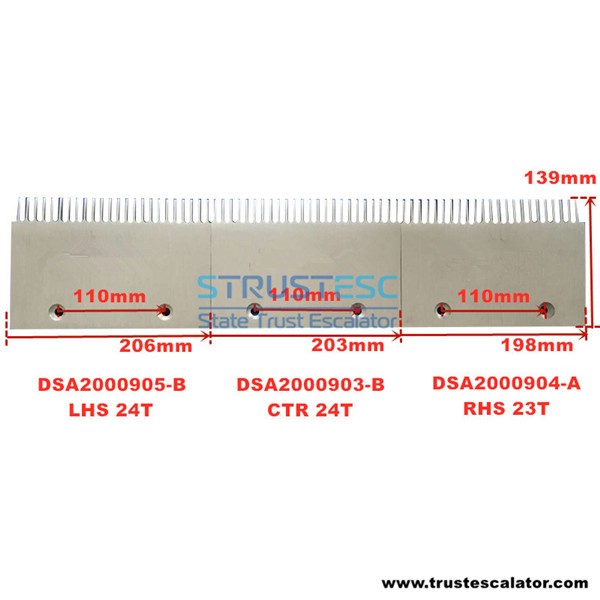 DSA2000903-B DSA2000904-A DSA2000905-B Comb Use for Sigma Escalator 