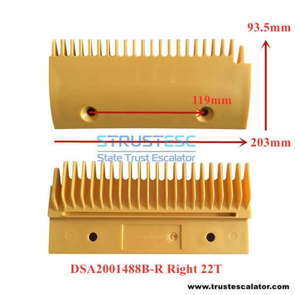 DSA2001488A-L DSA2001488B-L DSA2001489-M Plastic Comb Plate Use for LG-Sigma Escalator