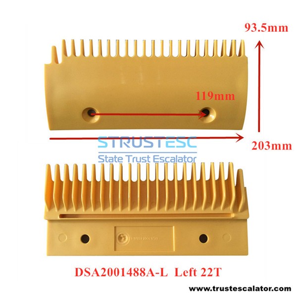 DSA2001488A-L DSA2001488B-L DSA2001489-M Plastic Comb Plate Use for LG-Sigma Escalator
