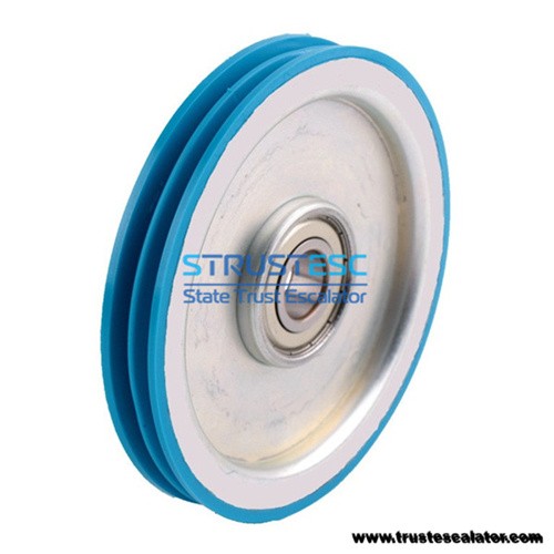 Elevator Rope Roller Double Grooves Size 140x20x6204 Use for Otis