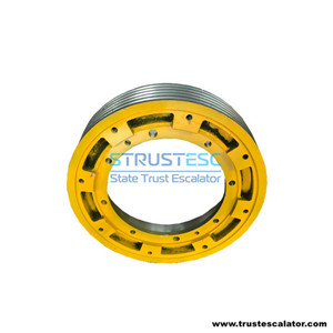 Elevator Traction Sheave OD408mm 5 Grooves Rope Diameter 10mm