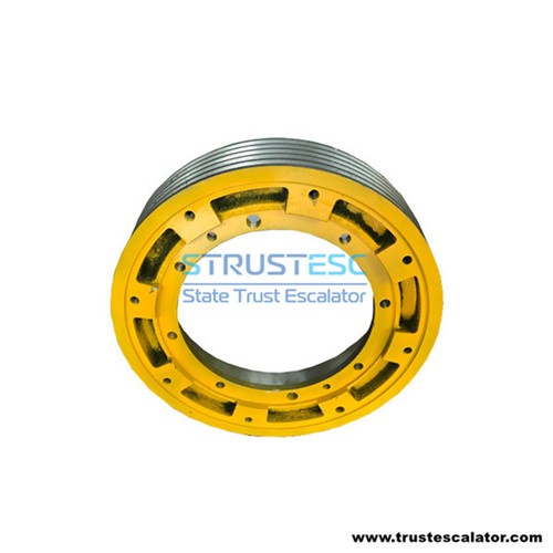 Elevator Traction Sheave OD408mm 5 Grooves Rope Diameter 10mm