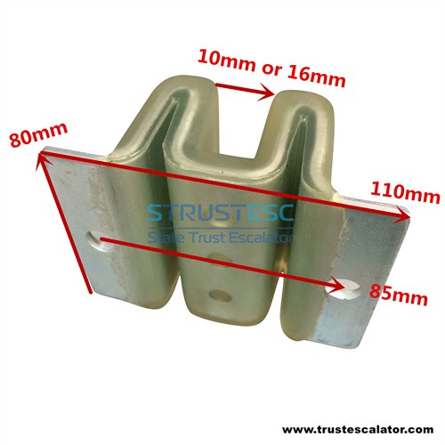 Elevator counterweight guide shoe use for Mitsubishi M type W type