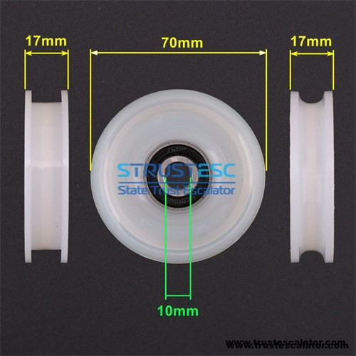 Elevator door hanger roller 70x17x6200 Flat groove