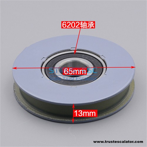 Elevator door hanger roller W/WO axle 65x13x6202 round 