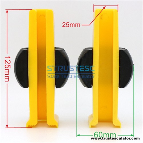Elevator guide shoe liner with ball use for Thyysen L127mm 