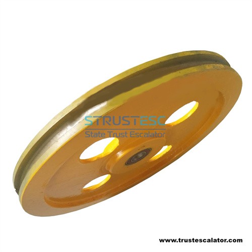 Elevator tension wheel Size 320*60mm Bearing 6003