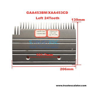 Escalator Comb Plate GAA453BM3 XAA453BM3 XAA453CD3 24 Teeth LHS Use for Otis 506SL & 506NCE
