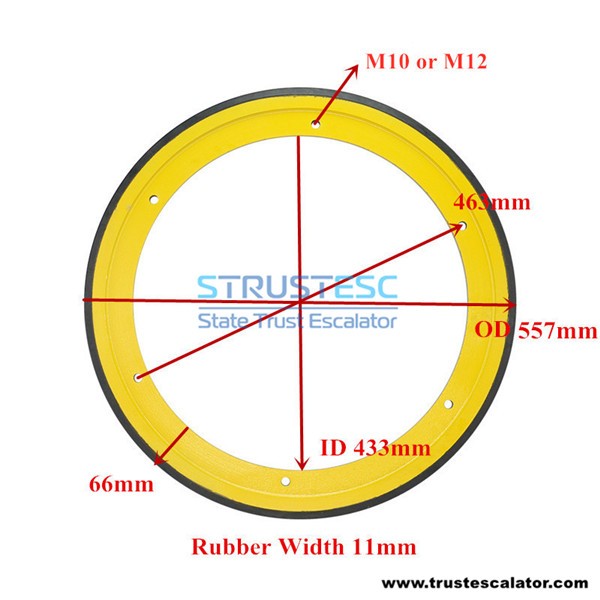 Escalator Friction Wheel 557x30x433 M10 M12 Use for XIZI OTIS 