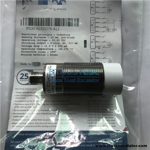 Escalator Sensor XECRO IPS30-N15DO79-A12 8800100097 Use for Thyssenkrupp