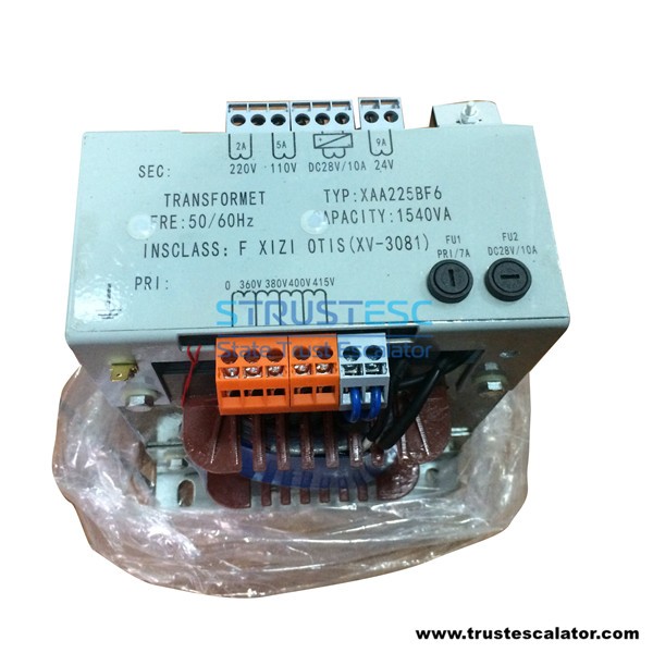 Escalator Transformer XAA225BF6 50/60Hz Capacity 1540VA Use for Otis