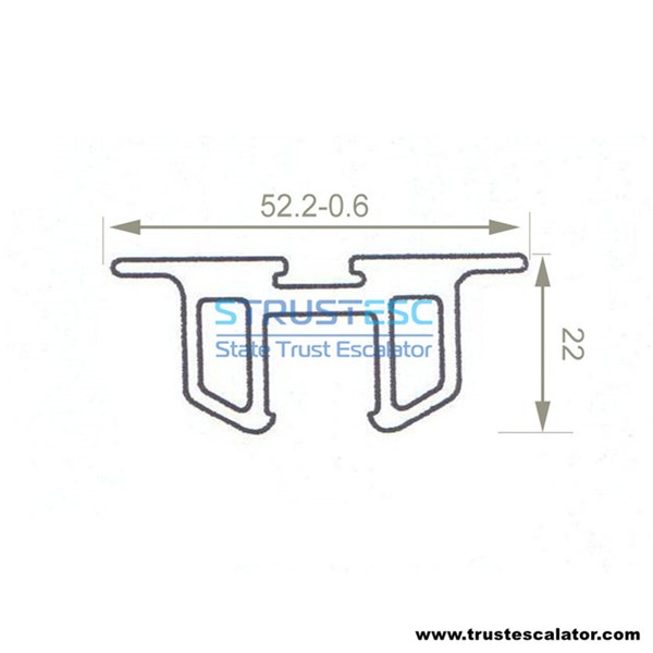 GAA402BMC1 Escalator Handrail Guide Curve L=2100mm Use for Otis 506NCE