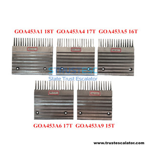 GAA453A6, GOA453A6 Comb Aluminum HD, J, UB, 5.625″Long, 17 Teeth Use for Otis ​