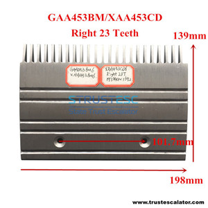 GAA453BM6 XAA453BM XAA453CD6 Escalator Aluminum Comb Use for Otis 506SL & 506NCE 