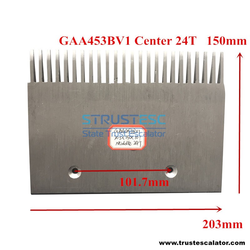 GAA453BV1 Escalator Comb Plate 24 Teeth CTR Use for Otis  