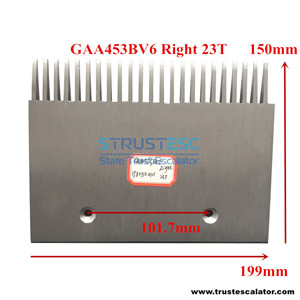 GAA453BV6 Escalator Comb 23 Teeth RHS Use for Otis 