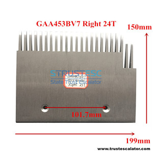 GAA453BV7 Escalator Comb Plate 23 Teeth RHS Use for Otis
