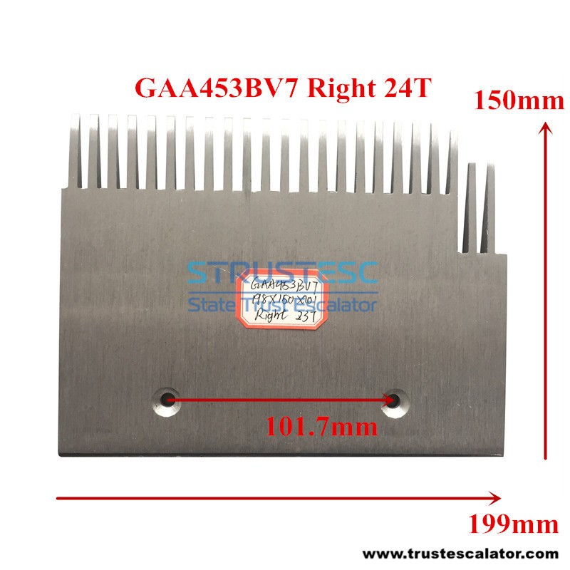 GAA453BV7 Escalator Comb Plate 23 Teeth RHS Use for Otis