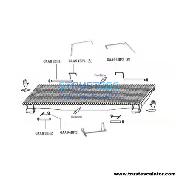 GAA81EH1 GAA81EH2 GAA94BF1 GAA94BF2 GAA94BF3 Travelator Pallet Accessories Use for Otis 