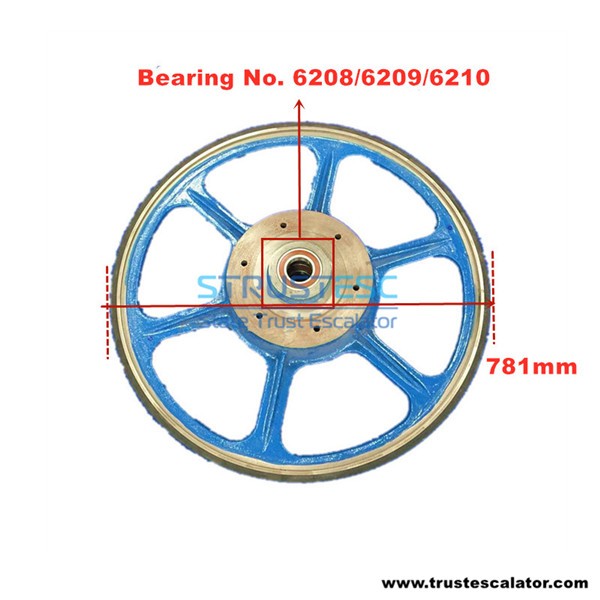 GO265AH Escalator Friction Wheel 781x35x6210 6209 6208 Use for Otis 510NPE