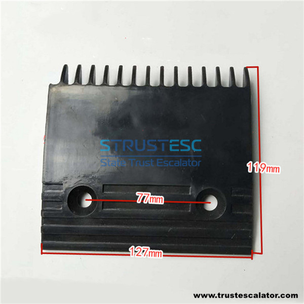 GTE5PSP0003P001 GTE5PSP0003P002 Escalator Black Plastic Comb Plate Use for Toshiba