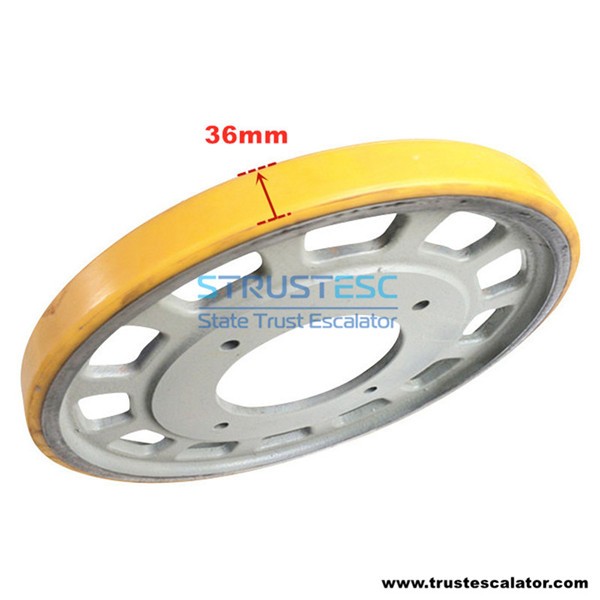 Handrail Friction Wheel Use for Fujitec Escalator OD440mm W36mm ID250mm