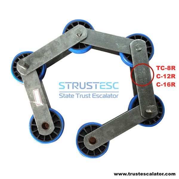 Heavy Duty Step Chain P136.8mm TC-8R C-12R C-16R Use for Hitachi Roller 76.2*22 