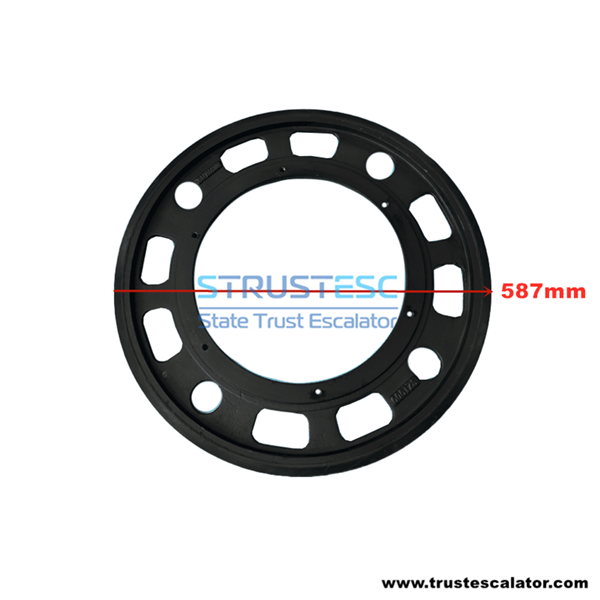 J617155B109 SZ2203 Handrail Drive Sheave Use for Mitsubishi  J Type Escalator OD580 W28mm M10mm