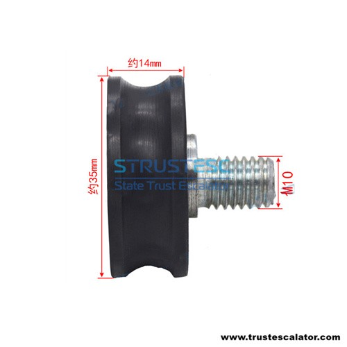 KM2L1C040002  35*14*6000 Elevator Eccentric Door Roller 
