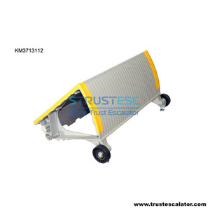 KM3713112 STEP,TYPE600,SILVER/YELLOW Use for Kone Escalator