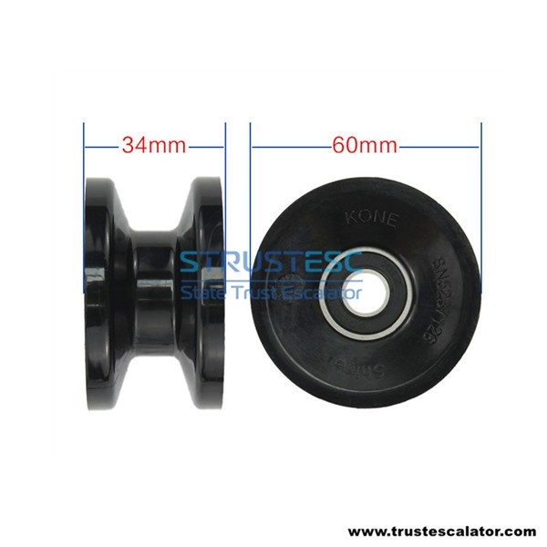 KM5071160H01 SN5237126 ROLLER,HANDRAIL OD61mm W34mm ID10mm Use for Kone ECO3000 Escalator 