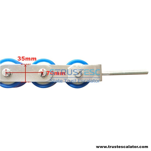 KM5130070G02 HANDRAIL PRESSURE DEVICE 8 Rollers Use for Kone TRAVELMASTER 115  