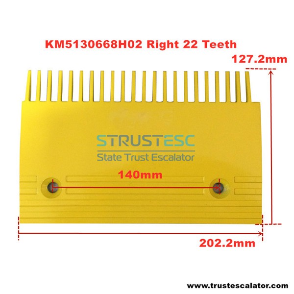 KM5130668H02 COMB B,GD-ALSI12 YELLOW POWDER COATED Use for Kone TransitMaster R1.0 