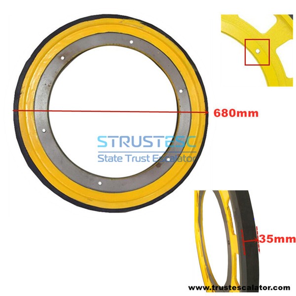 KM51348037G01 HR DRIVE WHEEL,D680MM 6 FIXING HOLES Use for Kone Escalator