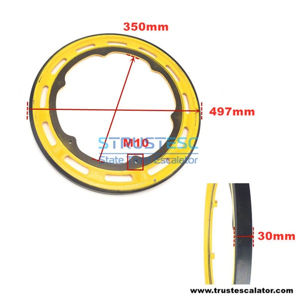KM5300917H01 HANDRAIL DRIVE WHEEL, C TYPE D497