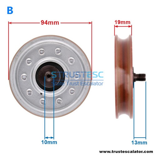KM601106G02 94*19*6203 Lift Door Eccentric Hanger Roller 