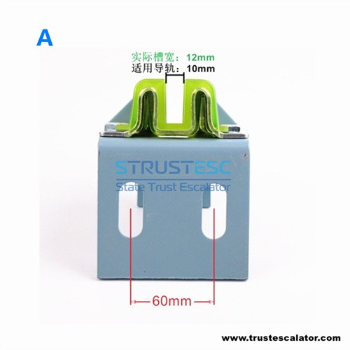 Lift guide shoe with bracket use for Mitsubishi