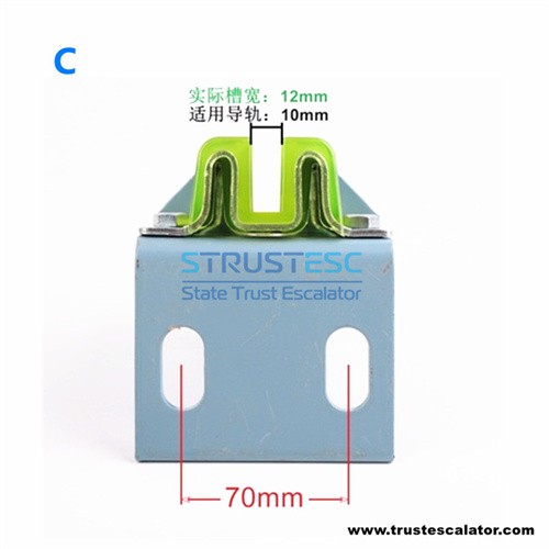 Lift guide shoe with bracket use for Mitsubishi