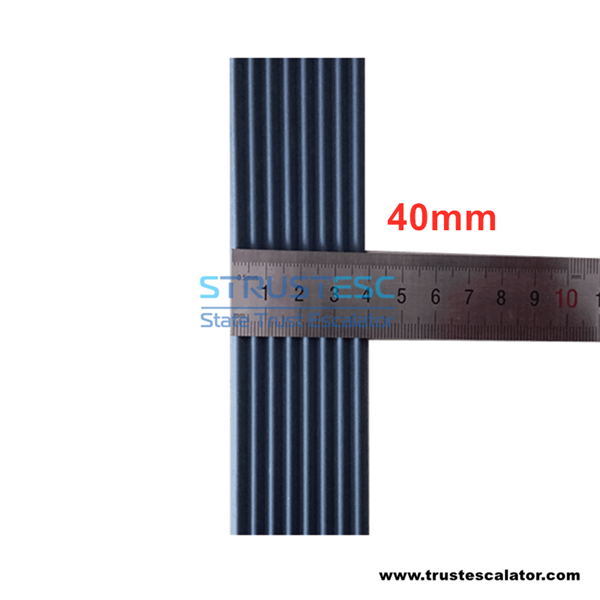 PV50-1.73S-PU-70 Width 50mm 20 Cores 70KN Elevator Traction Belt Use for 3300 3600 5500 
