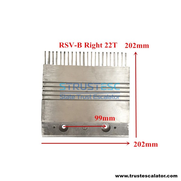 RSV-B DEE3658827 COMB SEGMENT Use for Kone ECO3000 Autowalk