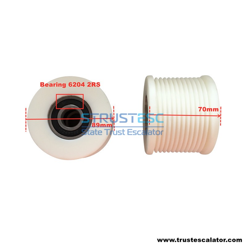 SMH244011 Escalator Handrail Pulley 89*70*6204-2RS 89x70x6204 2RS